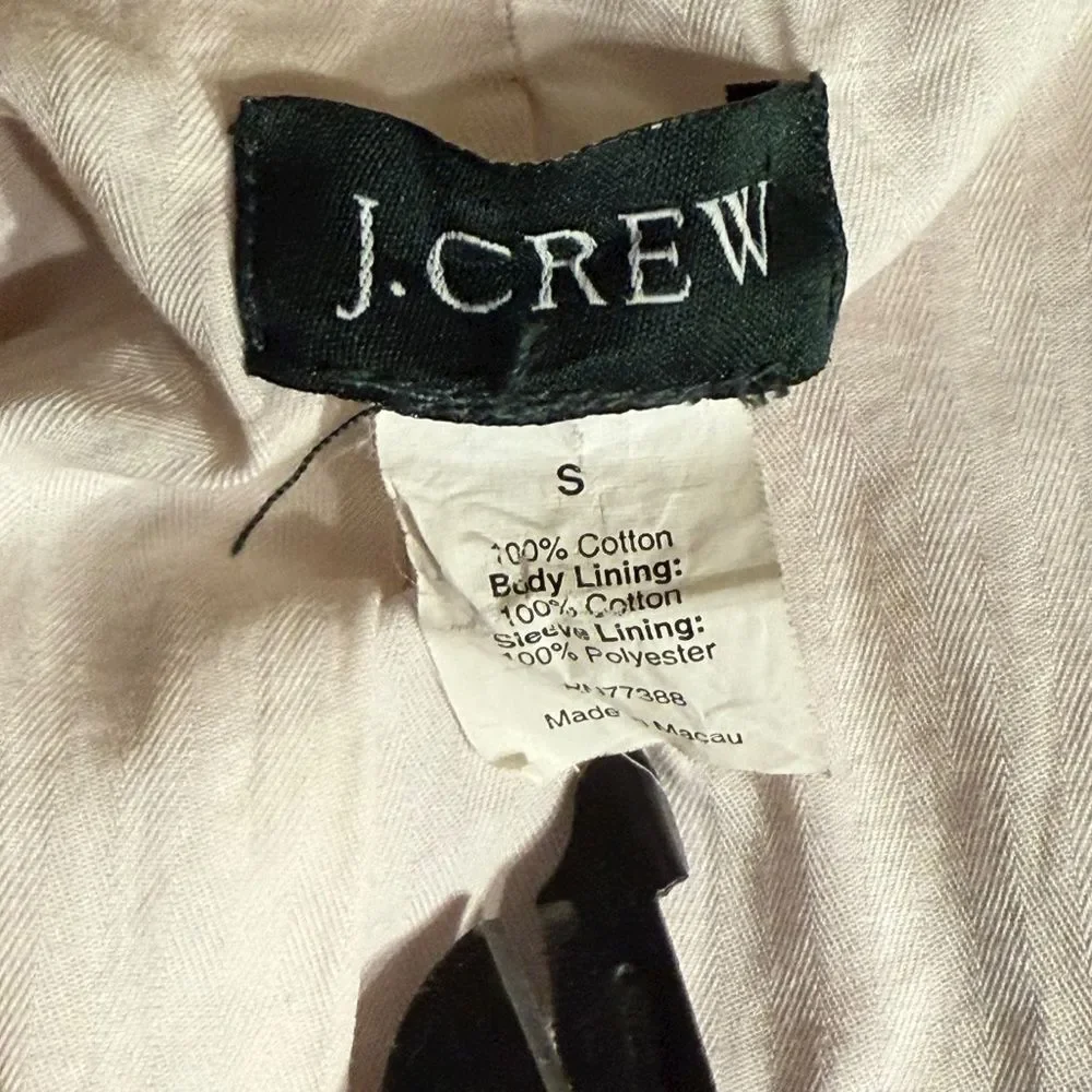 J. Crew Women's Burnt Orange 100% Cotton Corduroy Blazer Size Small